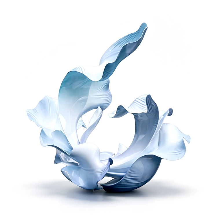  TY ART SPACE Luxury 3D Fiber Glass Sculpture Custom Support for High-end Projects