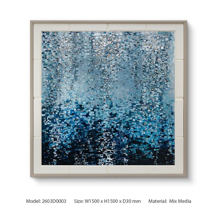 Hotel Hand Painted Custom Abstract Wall Arts Painting with Frame
