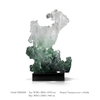 Custom Luxury Abstract Green Resin Sculpture Modern Taihu Stone Glass Statue Art Craft for Hotel Villa Projects