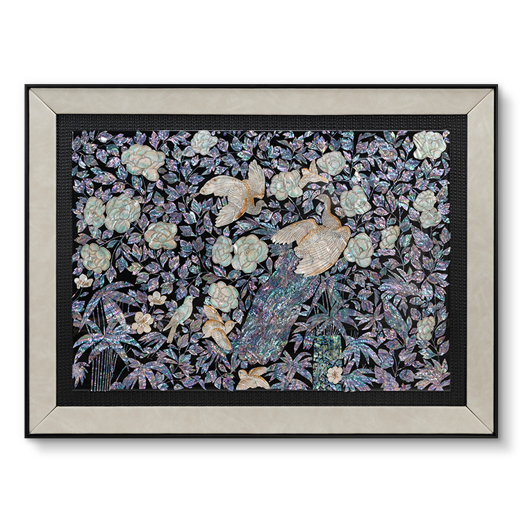 TY ART SPACE Luxury Wall Art Panel Mother-of-pearl Collaging Home Decor Custom Support