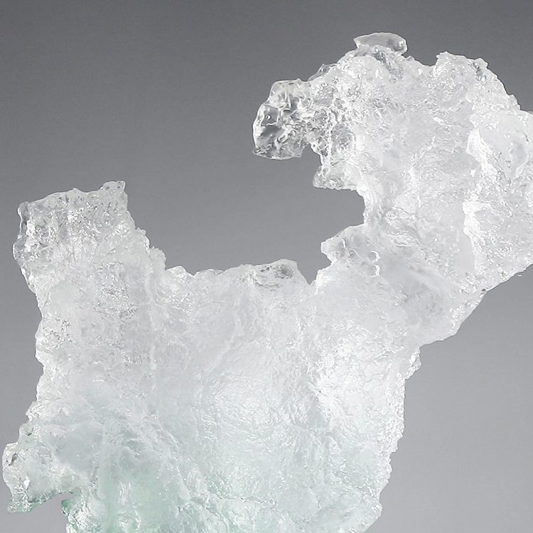 Custom Luxury Abstract Green Resin Sculpture Modern Taihu Stone Glass Statue Art Craft for Hotel Villa Projects