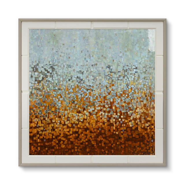 Hotel Hand Painted Custom Abstract Wall Arts Painting with Frame