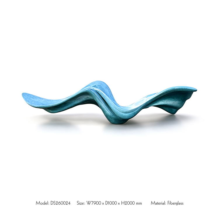  TY ART SPACE Customized Wave Large 3D Sculpture for High-end Projects