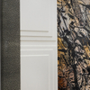 Interior Decoration Framed Sandstone Painting with Canvas Support Base for Home