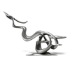 Bespoke Contemporary Luxury FRP Wave Statue Abstract Line Art Ornament Metallic Craft for Commercial Villa Interior Soft Furnishings