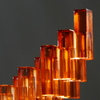 Custom Luxury Transparent Resin Block Sculpture Modern Abstract Geometric Art Statue for Hotel Lobby Project