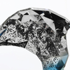Customized Modern Faceted Whale Sculpture Luxury Blue Gradient Geometric Abstract Statue Art for Hotel Lobby Club Project Decor