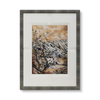 Interior Decoration Framed Sandstone Painting with Canvas Support Base for Home