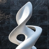 TY ART SPACE Fiber Glass Home Decor with Marble Base Custom Support for Hotel Project