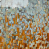 Hotel Hand Painted Custom Abstract Wall Arts Painting with Frame