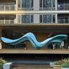  TY ART SPACE Customized Wave Large 3D Sculpture for High-end Projects