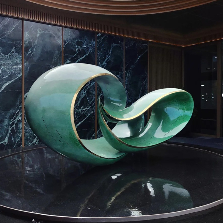 Modern Hotel Outdoor Fashion Contemporary Metal Artwork Sculpture