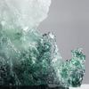 Custom Luxury Abstract Green Resin Sculpture Modern Taihu Stone Glass Statue Art Craft for Hotel Villa Projects