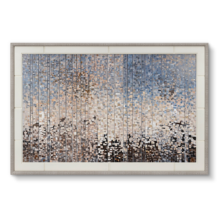 TY ART SPACE Handmade Mixed Media Wall Art Panel Luxury Home Decor for Interior Design
