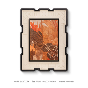 TY ART SPACE Luxury Wood Carving Hand-painted Wall Art Panel Home Decor Custom Support Colors