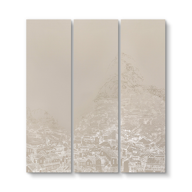 Luxury Entryway Hallway Modern 3D Texture Decorative Painting Set