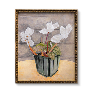 Vintage Home Decor Painting Hand Painted Canvas Flower Artwork