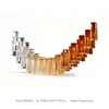 Custom Luxury Transparent Resin Block Sculpture Modern Abstract Geometric Art Statue for Hotel Lobby Project