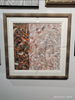Interior Decoration Framed Sandstone Painting with Canvas Support Base for Home