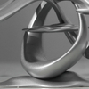 Bespoke Contemporary Luxury FRP Wave Statue Abstract Line Art Ornament Metallic Craft for Commercial Villa Interior Soft Furnishings